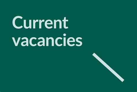 Current vacancies.